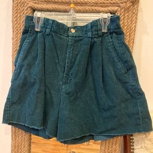 Corduroy Deep Blue/Green 90’s- 00’s Shorts